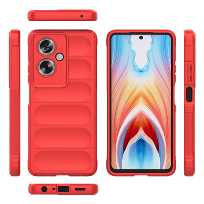 OPPO A79 5G Global Magic Shield TPU + Flannel Phone Case: Durable, Non-toxic, Easy Access, Stylish Design