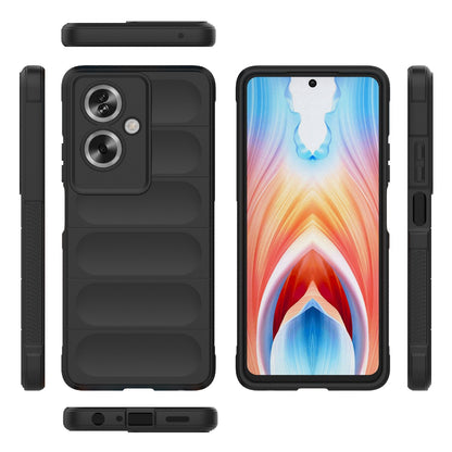 OPPO A79 5G Global Magic Shield TPU + Flannel Phone Case: Durable, Non-toxic, Easy Access, Stylish Design