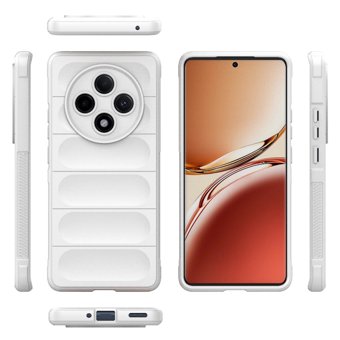 OPPO A3 Pro 5G Magic Shield TPU + Flannel Phone Case: Durable, Non-toxic, Easy Access, Stylish Design
