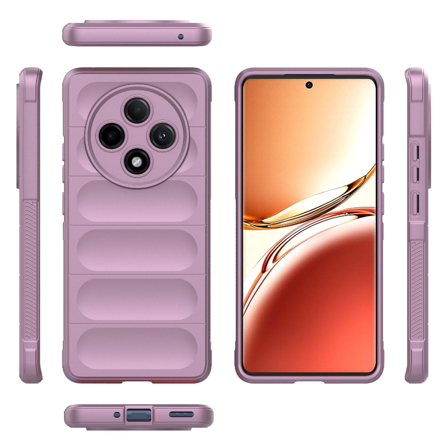OPPO A3 Pro 5G Magic Shield TPU + Flannel Phone Case: Durable, Non-toxic, Easy Access, Stylish Design