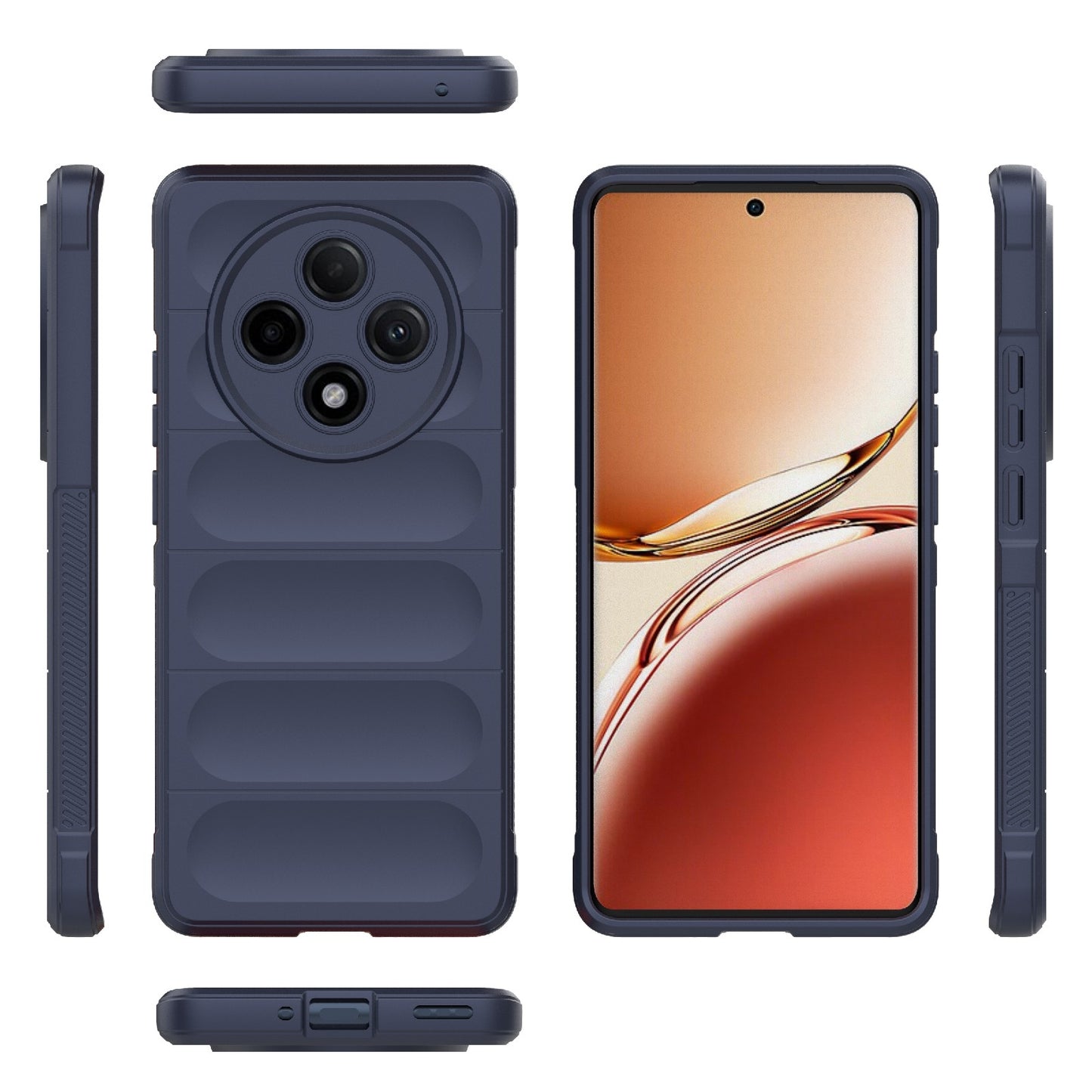 OPPO F27 Pro+ Magic Shield TPU + Flannel Phone Case: Durable, Non-toxic, Easy Access, Stylish Design