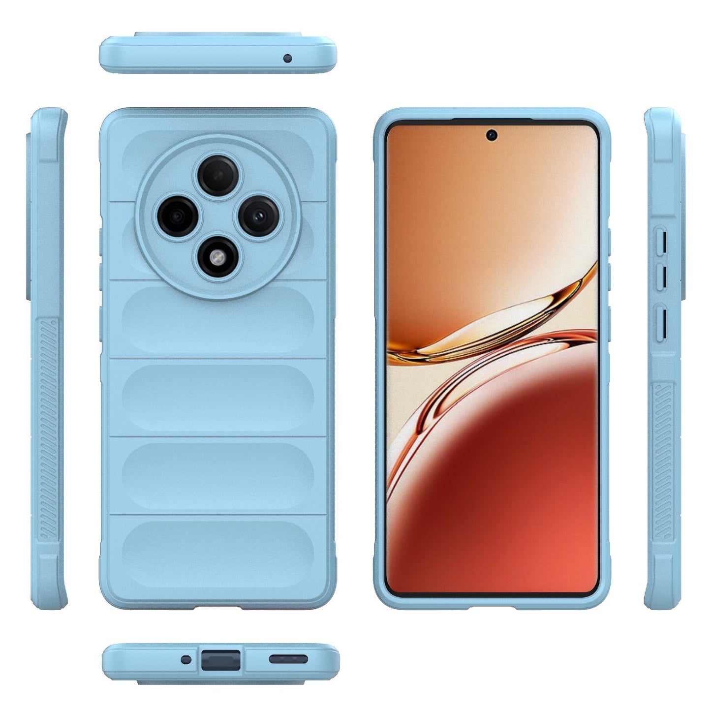 OPPO F27 Pro+ Magic Shield TPU + Flannel Phone Case: Durable, Non-toxic, Easy Access, Stylish Design