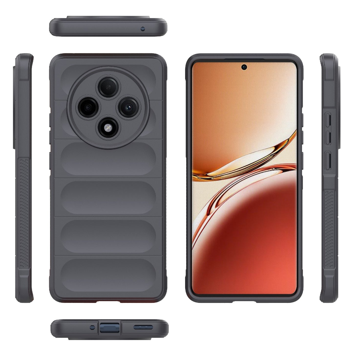 OPPO F27 Pro+ Magic Shield TPU + Flannel Phone Case: Durable, Non-toxic, Easy Access, Stylish Design