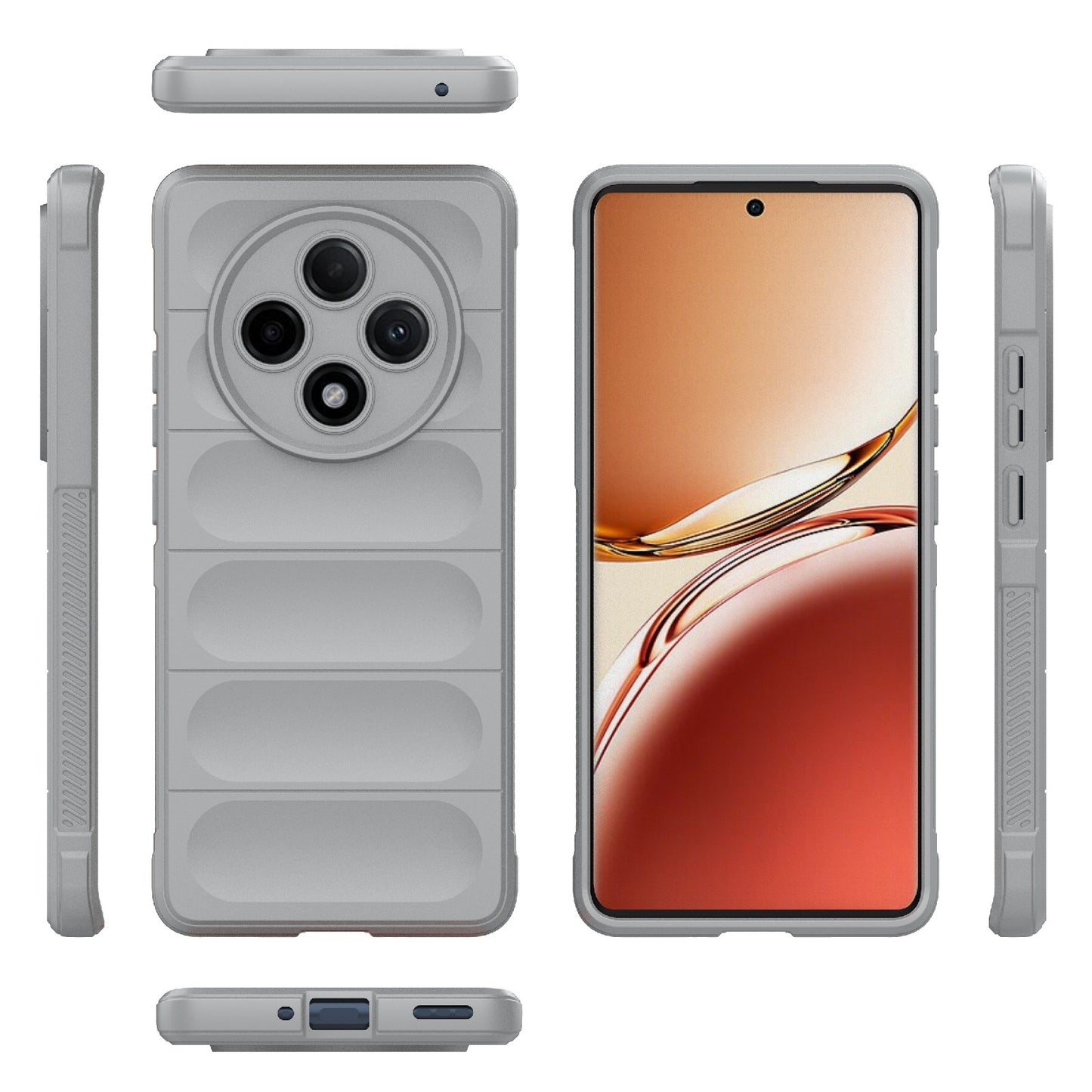 OPPO A3 Pro 5G Magic Shield TPU + Flannel Phone Case: Durable, Non-toxic, Easy Access, Stylish Design