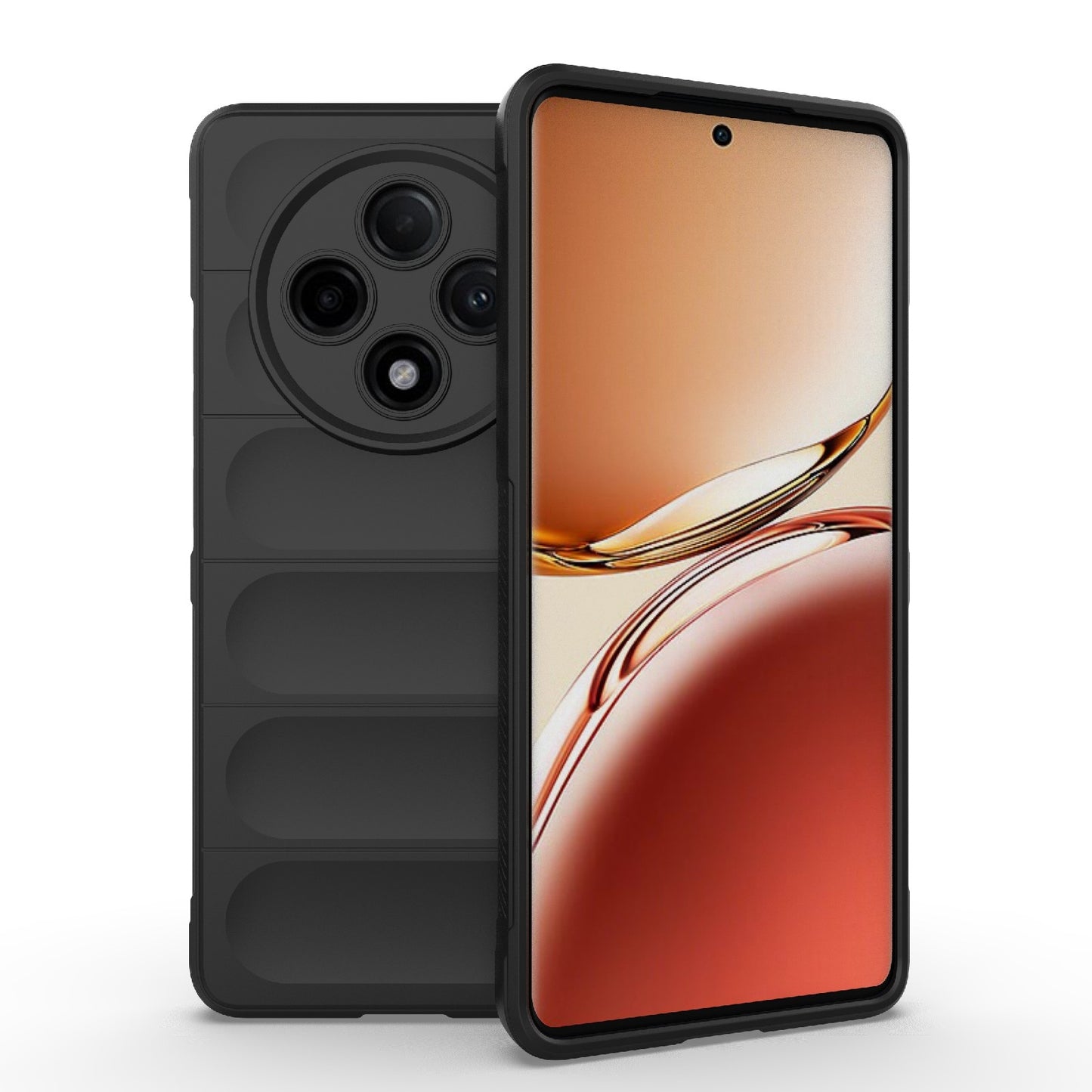 OPPO F27 Pro+ Magic Shield TPU + Flannel Phone Case: Durable, Non-toxic, Easy Access, Stylish Design