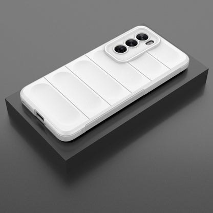 OPPO Reno12 Global Magic Shield TPU + Flannel Phone Case: Durable, Non-toxic, Easy Access, Stylish Design