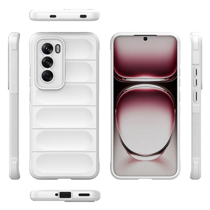 OPPO Reno12 Global Magic Shield TPU + Flannel Phone Case: Durable, Non-toxic, Easy Access, Stylish Design