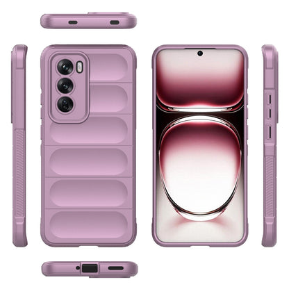 OPPO Reno12 Global Magic Shield TPU + Flannel Phone Case: Durable, Non-toxic, Easy Access, Stylish Design