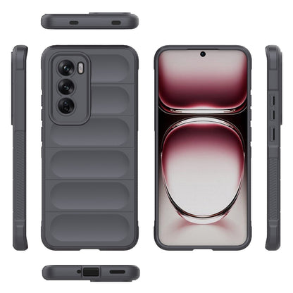 OPPO Reno12 Global Magic Shield TPU + Flannel Phone Case: Durable, Non-toxic, Easy Access, Stylish Design