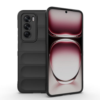 OPPO Reno12 Global Magic Shield TPU + Flannel Phone Case: Durable, Non-toxic, Easy Access, Stylish Design
