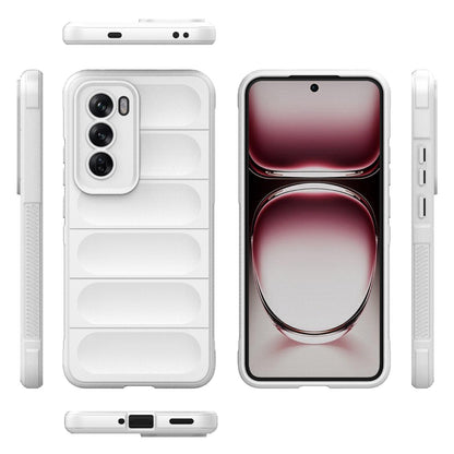 OPPO Reno12 Pro Global Magic Shield TPU + Flannel Phone Case: Durable, Non-toxic, Easy Access, Stylish Design