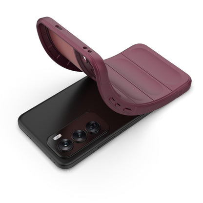 OPPO Reno12 Pro Global Magic Shield TPU + Flannel Phone Case: Durable, Non-toxic, Easy Access, Stylish Design