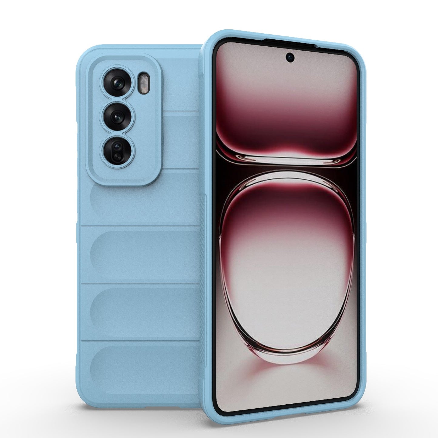 OPPO Reno12 Pro Global Magic Shield TPU + Flannel Phone Case: Durable, Non-toxic, Easy Access, Stylish Design