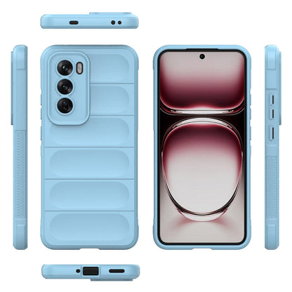 OPPO Reno12 Pro Global Magic Shield TPU + Flannel Phone Case: Durable, Non-toxic, Easy Access, Stylish Design