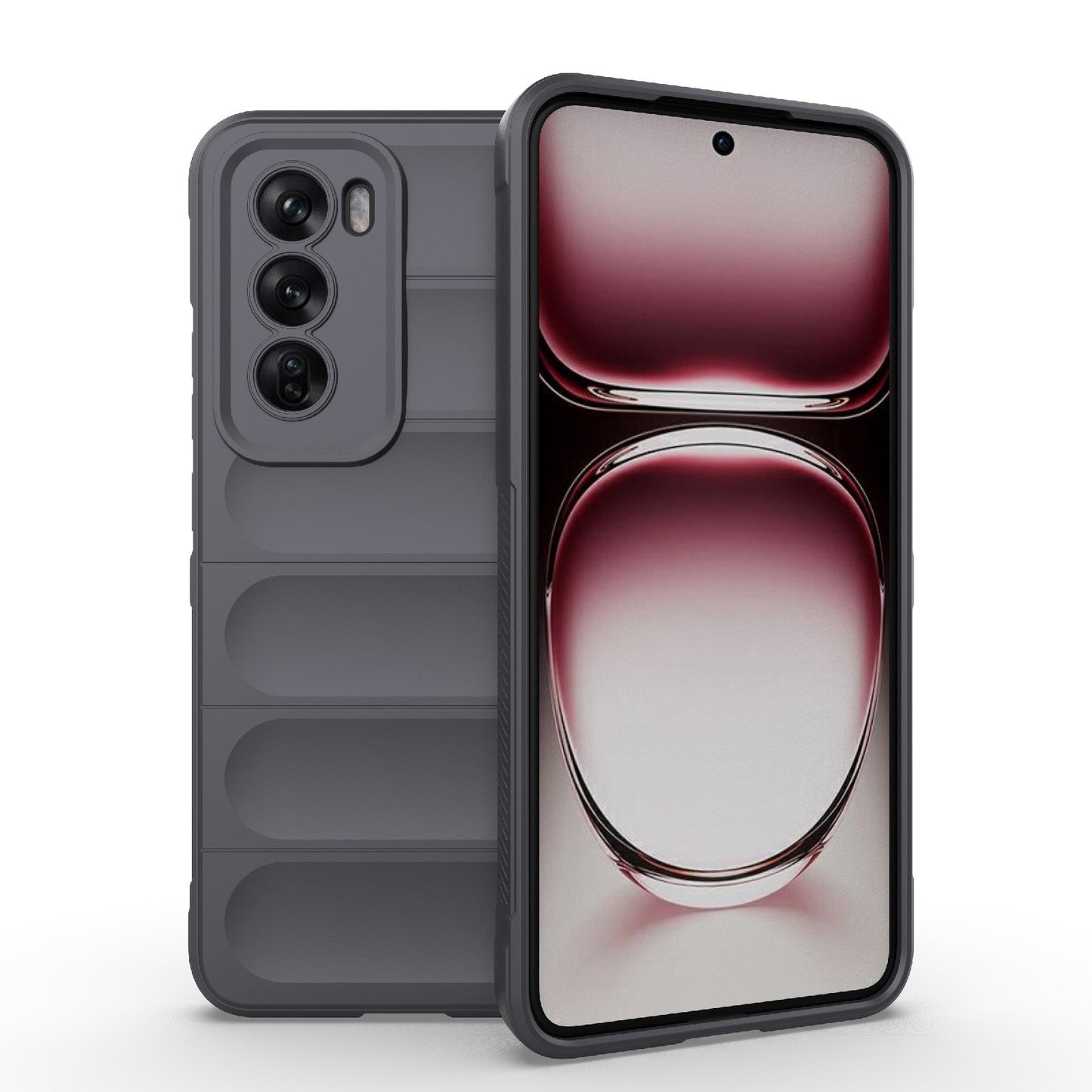 OPPO Reno12 Pro Global Magic Shield TPU + Flannel Phone Case: Durable, Non-toxic, Easy Access, Stylish Design