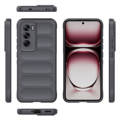 OPPO Reno12 Pro Global Magic Shield TPU + Flannel Phone Case: Durable, Non-toxic, Easy Access, Stylish Design
