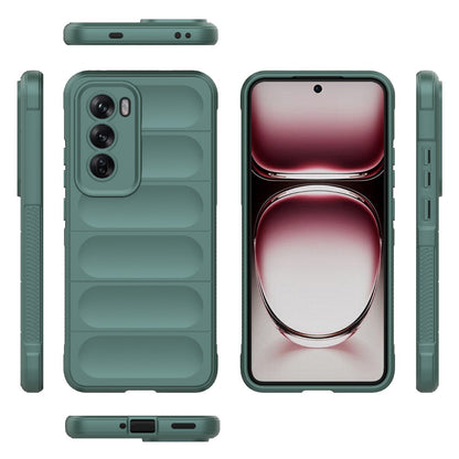OPPO Reno12 Pro Global Magic Shield TPU + Flannel Phone Case: Durable, Non-toxic, Easy Access, Stylish Design