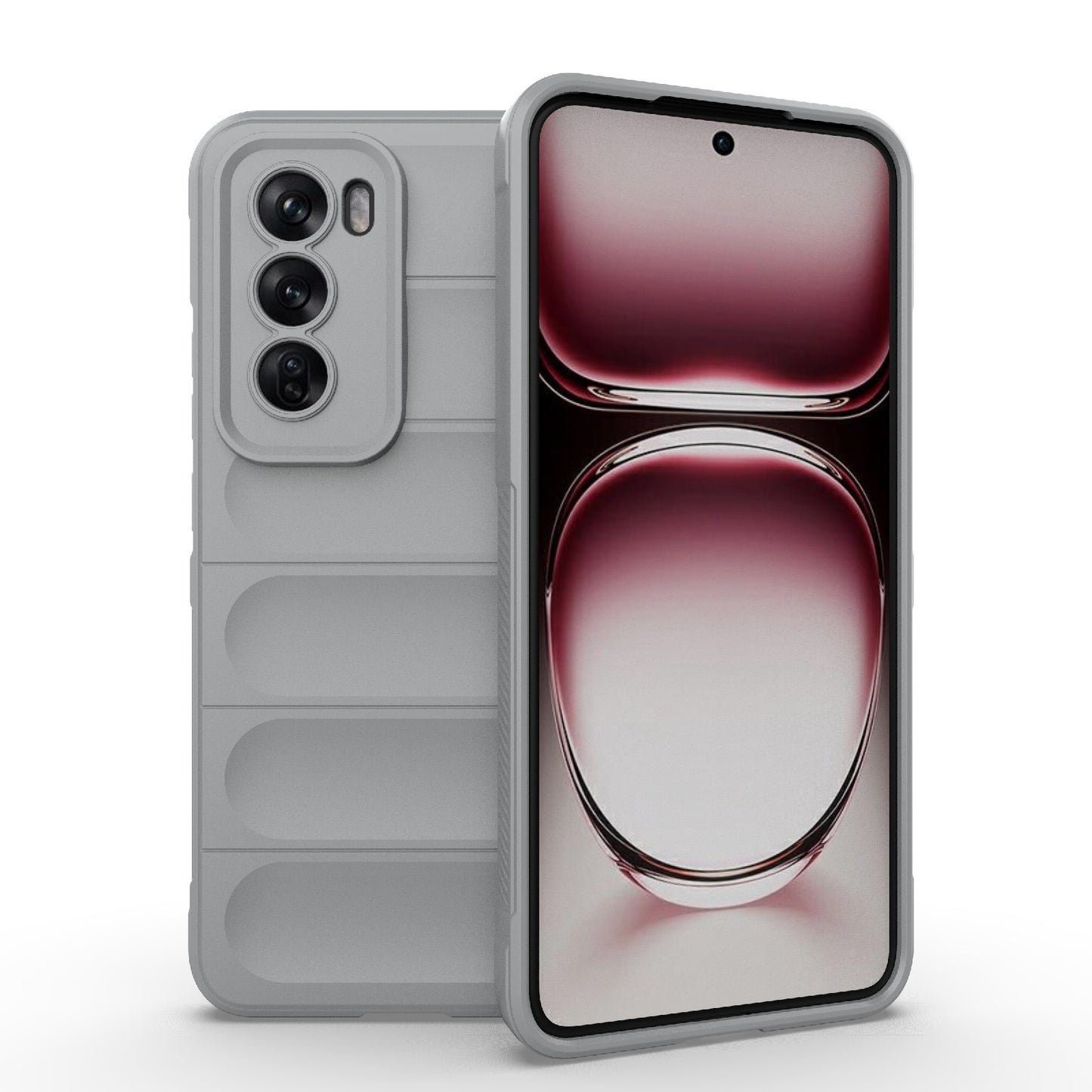 OPPO Reno12 Pro Global Magic Shield TPU + Flannel Phone Case: Durable, Non-toxic, Easy Access, Stylish Design
