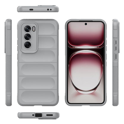 OPPO Reno12 Pro Global Magic Shield TPU + Flannel Phone Case: Durable, Non-toxic, Easy Access, Stylish Design