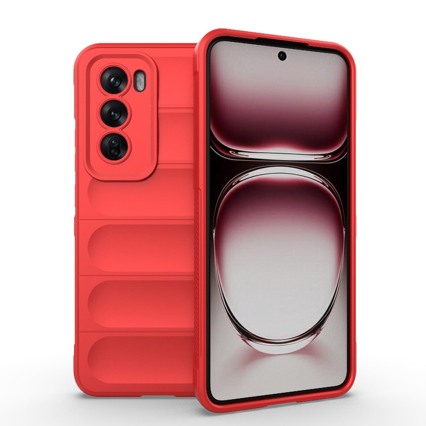 OPPO Reno12 Pro Global Magic Shield TPU + Flannel Phone Case: Durable, Non-toxic, Easy Access, Stylish Design