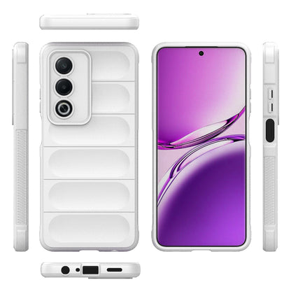 OPPO A3 Pro India Magic Shield TPU + Flannel Phone Case: Durable, Non-toxic, Easy Access, Stylish Design