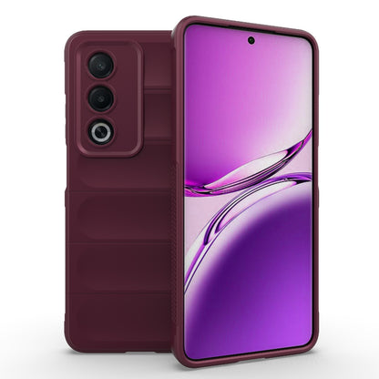 OPPO A3 Pro India Magic Shield TPU + Flannel Phone Case: Durable, Non-toxic, Easy Access, Stylish Design