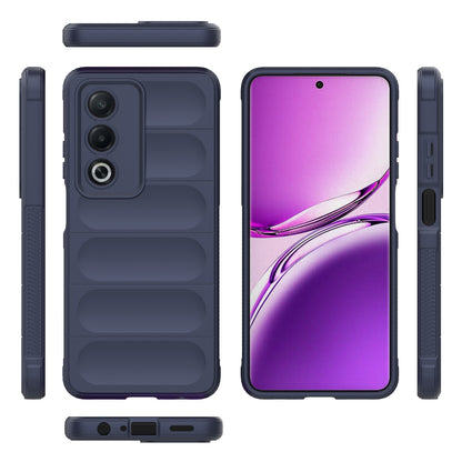 OPPO A3 Pro India Magic Shield TPU + Flannel Phone Case: Durable, Non-toxic, Easy Access, Stylish Design