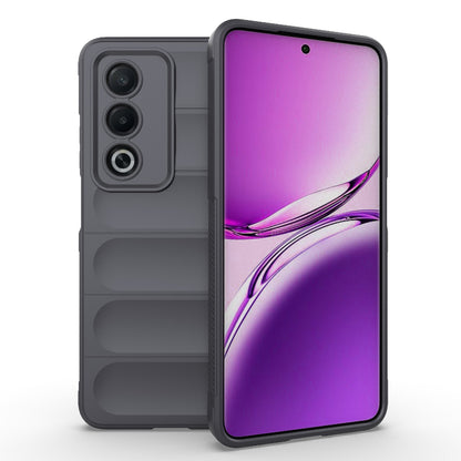 OPPO A3 Pro India Magic Shield TPU + Flannel Phone Case: Durable, Non-toxic, Easy Access, Stylish Design