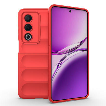 OPPO A3 Pro India Magic Shield TPU + Flannel Phone Case: Durable, Non-toxic, Easy Access, Stylish Design