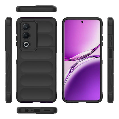 OPPO A3 Pro India Magic Shield TPU + Flannel Phone Case: Durable, Non-toxic, Easy Access, Stylish Design
