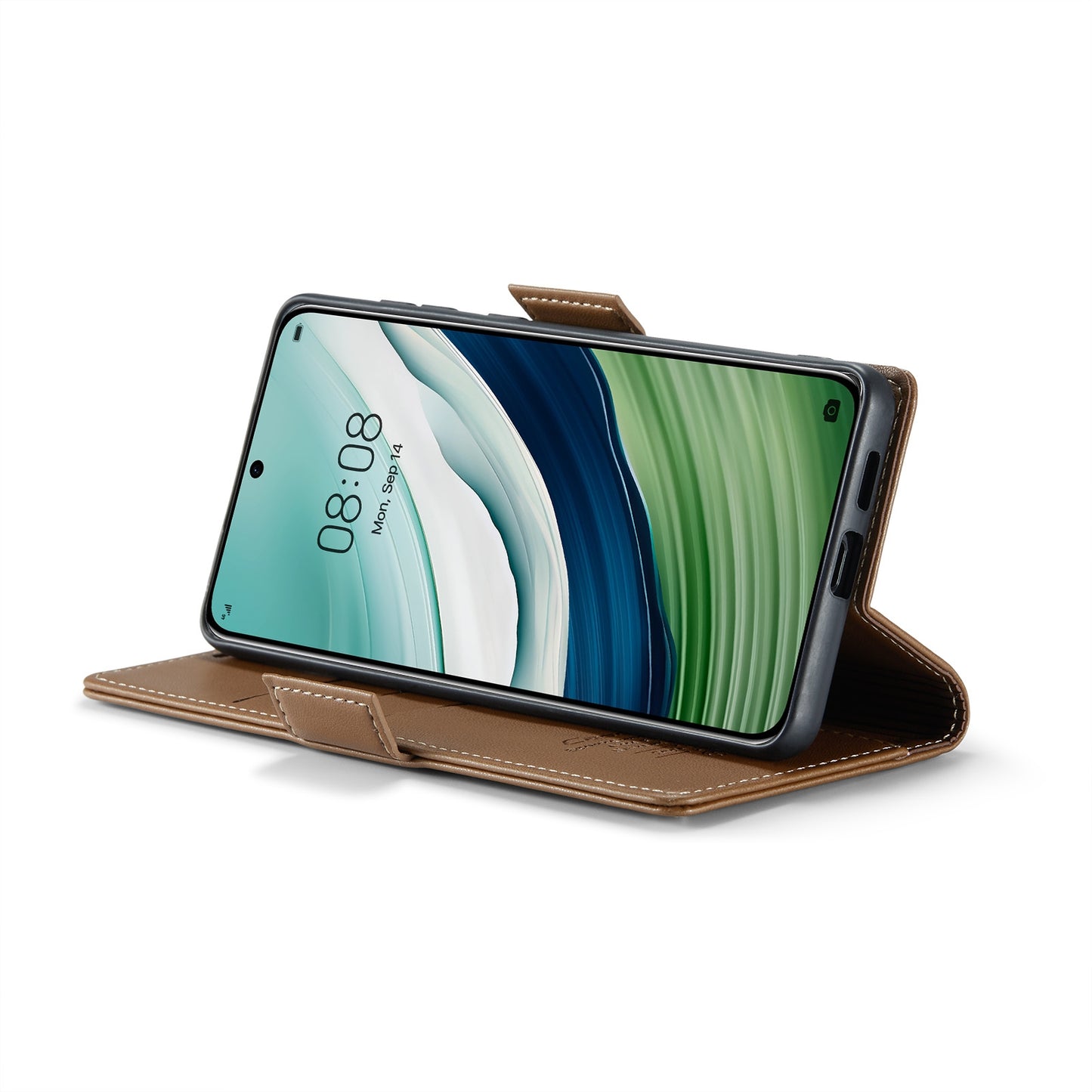 Huawei Mate 60 RFID Leather Wallet Case - RFID Blocking, Stand Function, Card Slots