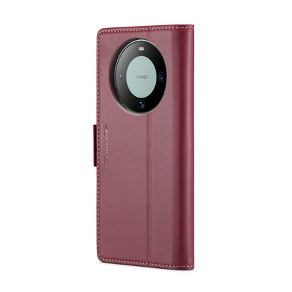Huawei Mate 60 RFID Leather Wallet Case - RFID Blocking, Stand Function, Card Slots
