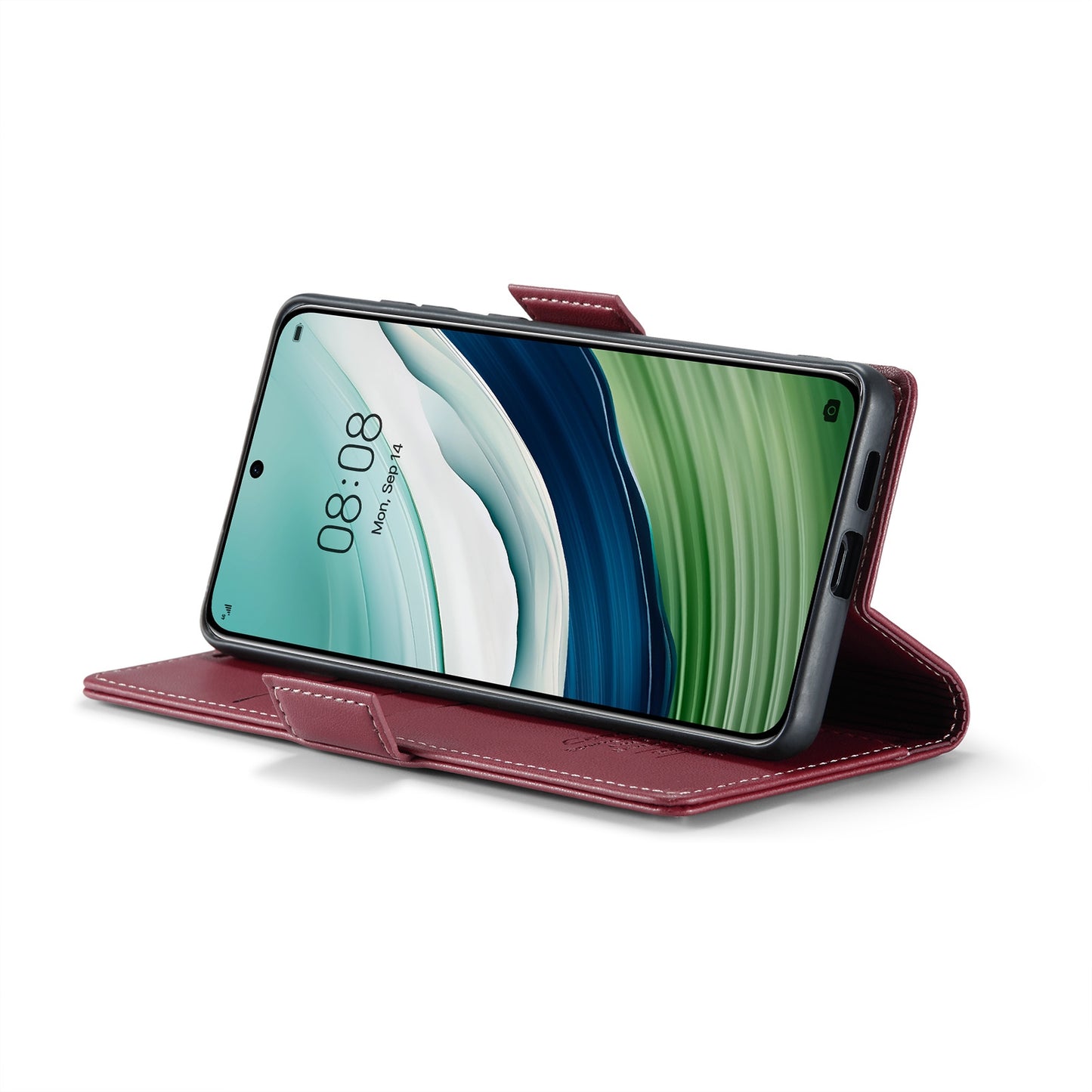Huawei Mate 60 RFID Leather Wallet Case - RFID Blocking, Stand Function, Card Slots