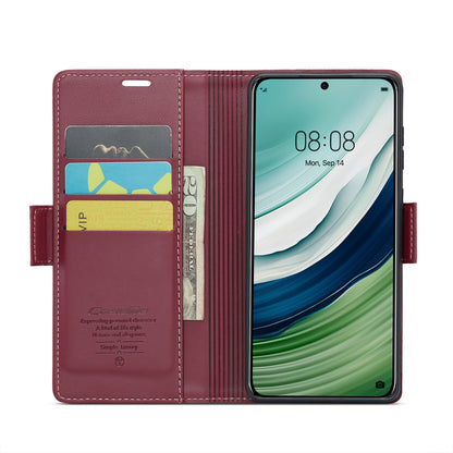 Huawei Mate 60 RFID Leather Wallet Case - RFID Blocking, Stand Function, Card Slots