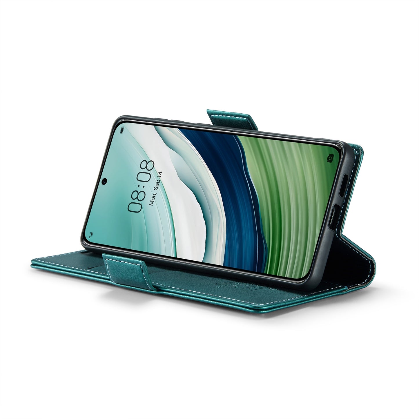 Huawei Mate 60 RFID Leather Wallet Case - RFID Blocking, Stand Function, Card Slots