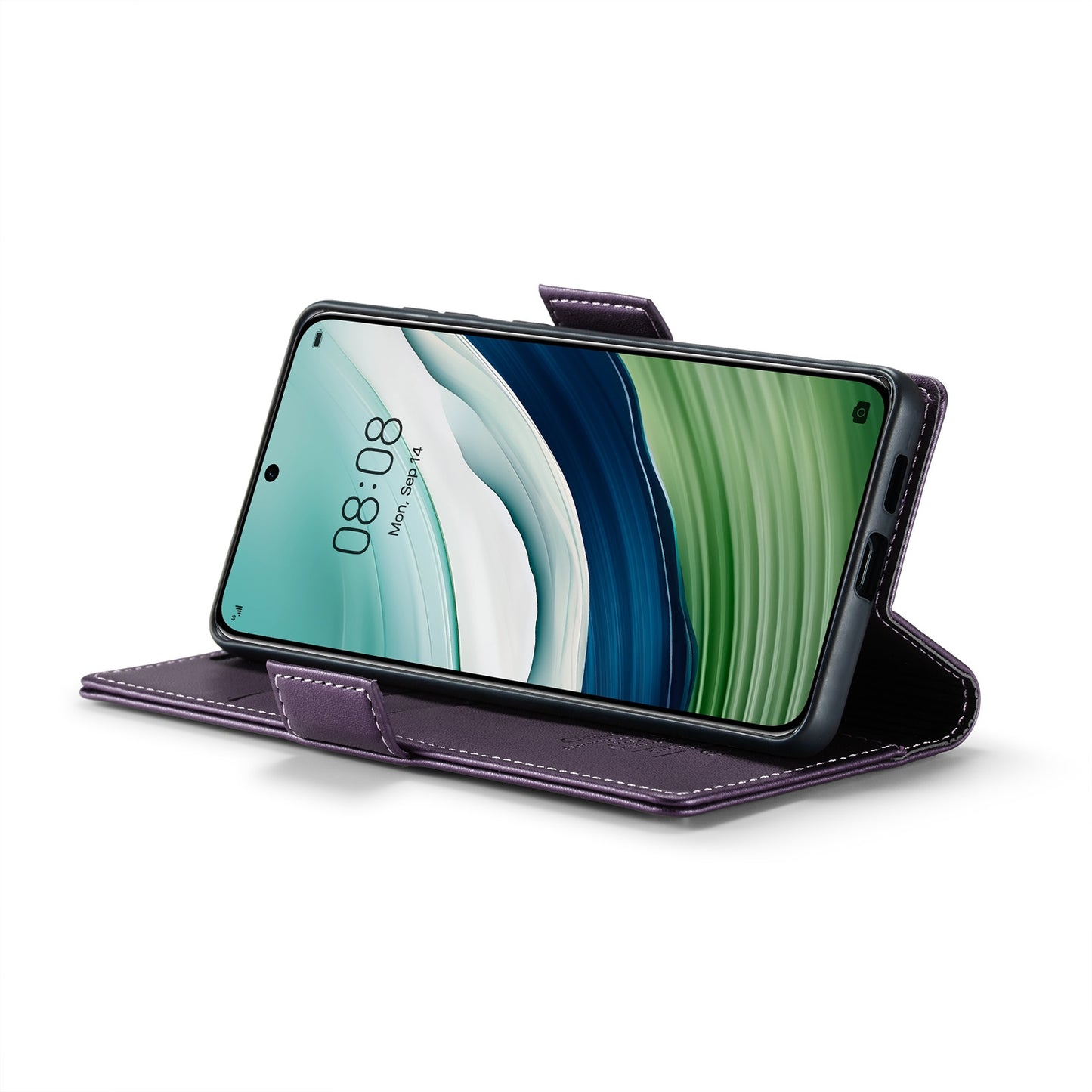Huawei Mate 60 RFID Leather Wallet Case - RFID Blocking, Stand Function, Card Slots