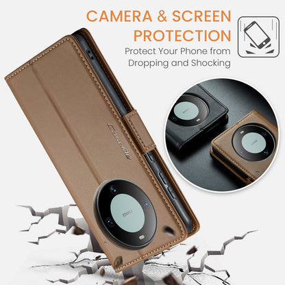 Huawei Mate 60 Pro/Pro+ Leather Wallet Case - RFID Blocking, Stand Function, Card Slots