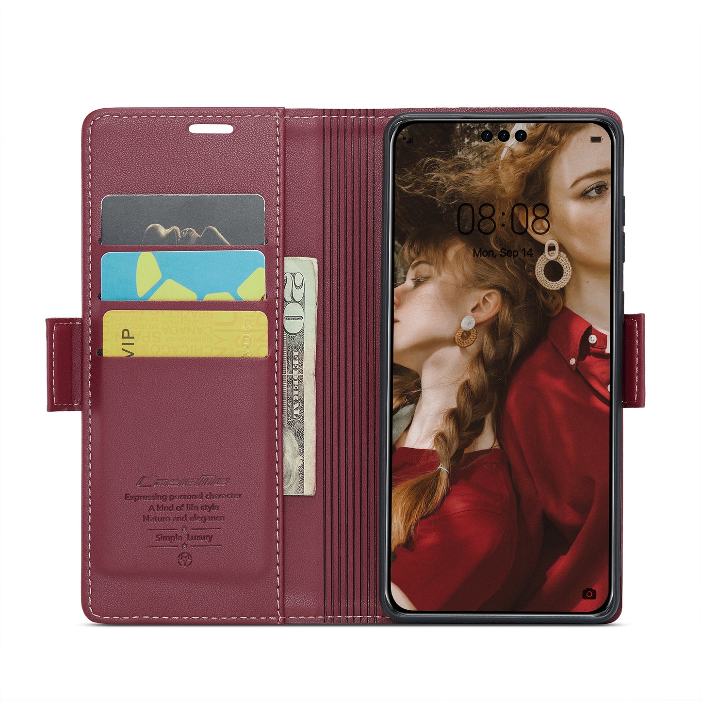 Huawei Mate 60 Pro/Pro+ Leather Wallet Case - RFID Blocking, Stand Function, Card Slots