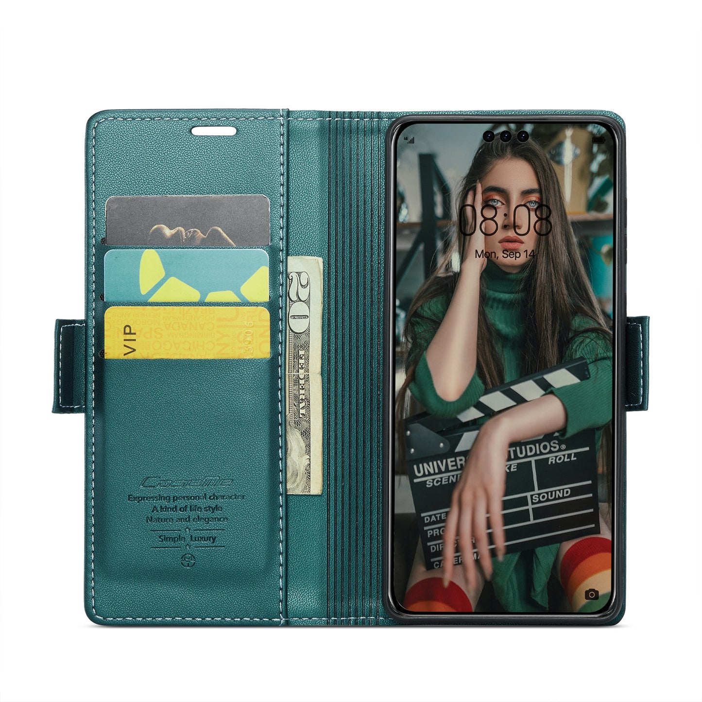 Huawei Mate 60 Pro/Pro+ Leather Wallet Case - RFID Blocking, Stand Function, Card Slots