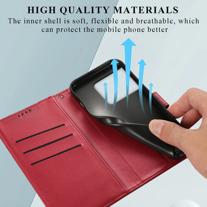 OnePlus 10 Pro PU Genuine Leather Texture Embossed Line Phone Case with Card Wallet, Kickstand & Wrist Strap