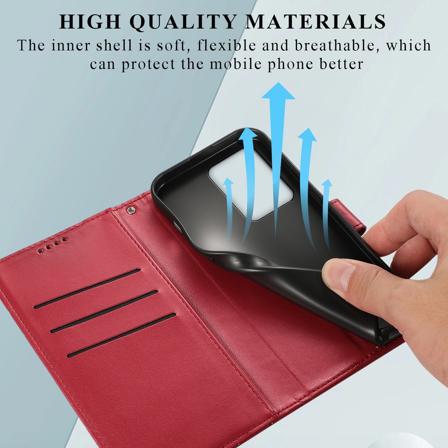 Samsung Galaxy S20 Ultra PU Genuine Leather Texture Embossed Line Phone Case with Card Wallet, Kickstand & Wrist Strap
