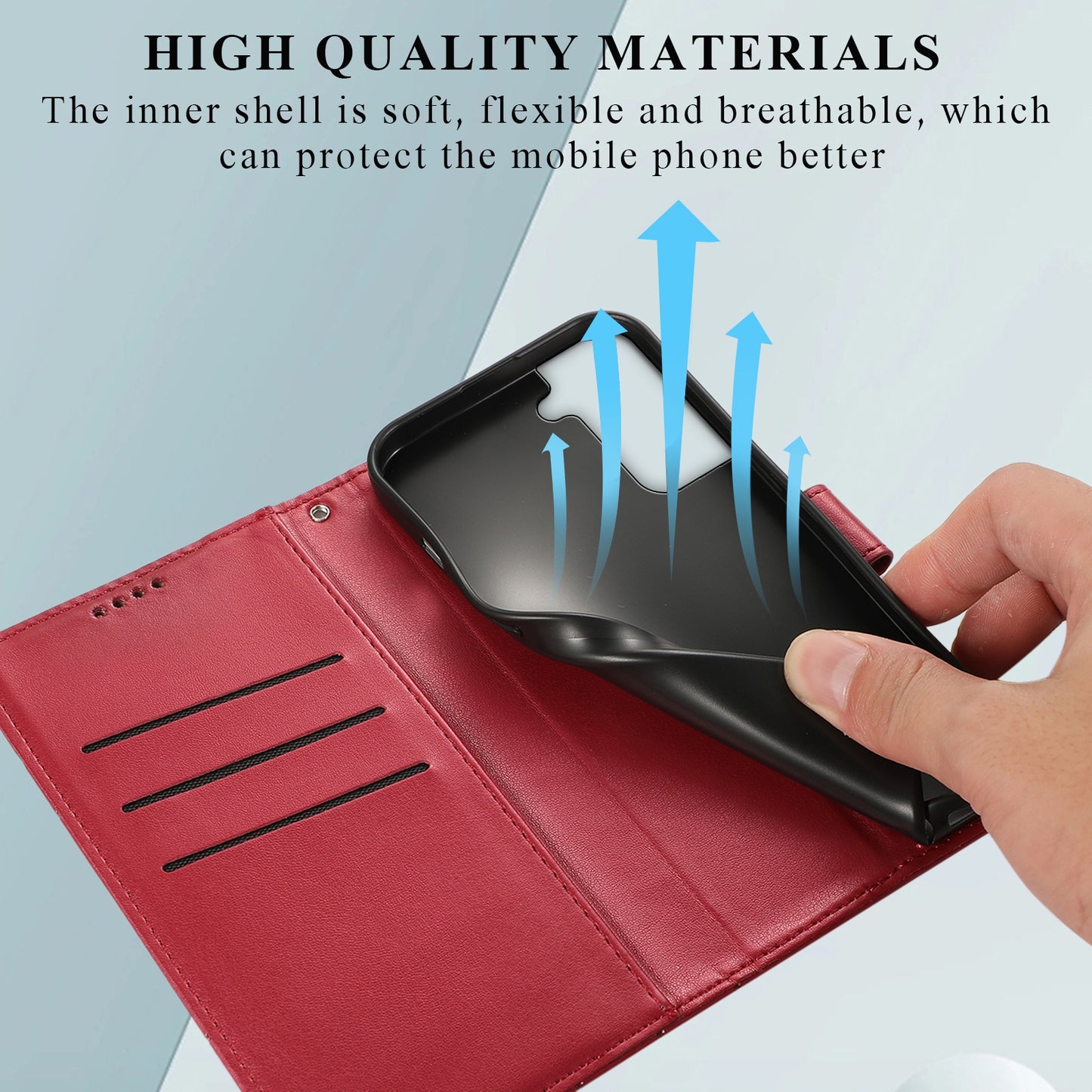 Samsung Galaxy S21 5G PU Genuine Leather Texture Embossed Line Phone Case with Card Wallet, Kickstand & Wrist Strap