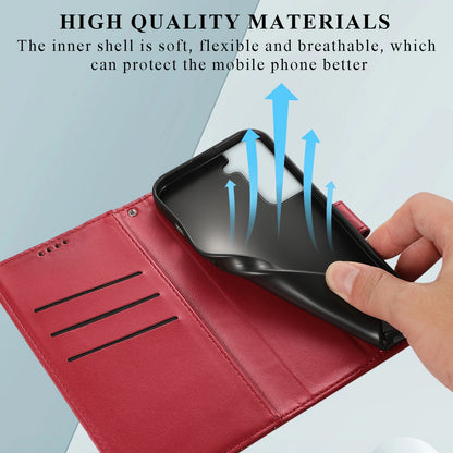 Samsung Galaxy S21 5G PU Genuine Leather Texture Embossed Line Phone Case with Card Wallet, Kickstand & Wrist Strap