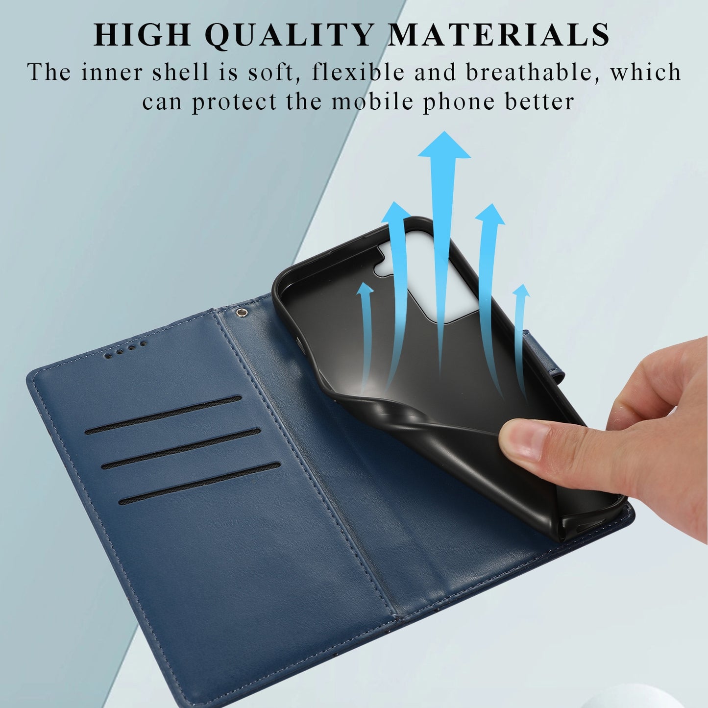 Samsung Galaxy S21+ 5G PU Genuine Leather Texture Embossed Line Phone Case with Card Wallet, Kickstand & Wrist Strap