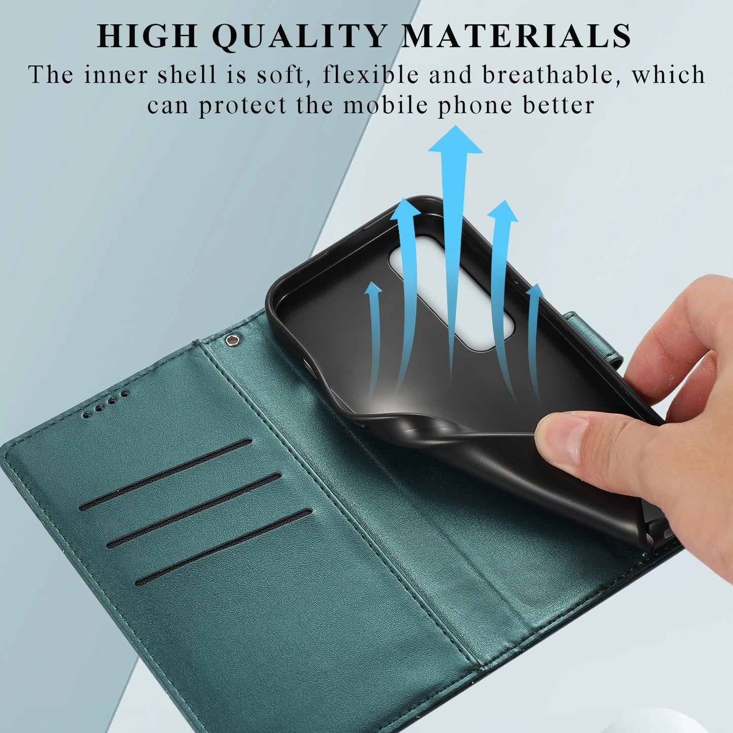 Xiaomi Mi 10s PU Genuine Leather Texture Embossed Line Phone Case with Card Wallet, Kickstand & Wrist Strap