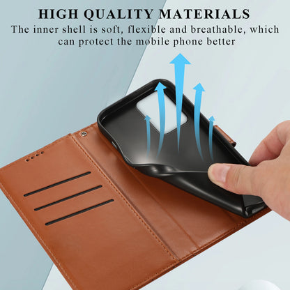 Xiaomi Mi 11T PU Genuine Leather Texture Embossed Line Phone Case with Card Wallet, Kickstand & Wrist Strap
