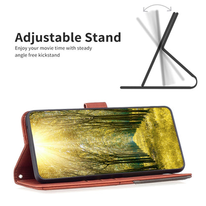 Tecno Spark 20 Wallet Case – Rhombus Texture PU Leather, Magnetic Buckle, Card Slots, Stand Function, Shockproof Protective Cover