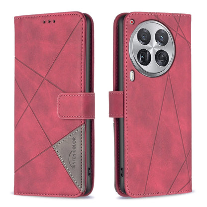 Tecno Camon 30 Premier 5G Wallet Case – Rhombus Texture PU Leather, Magnetic Buckle, Card Slots, Stand Function, Shockproof Protective Cover
