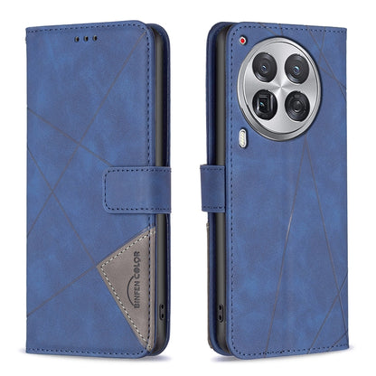 Tecno Camon 30 Premier 5G Wallet Case – Rhombus Texture PU Leather, Magnetic Buckle, Card Slots, Stand Function, Shockproof Protective Cover