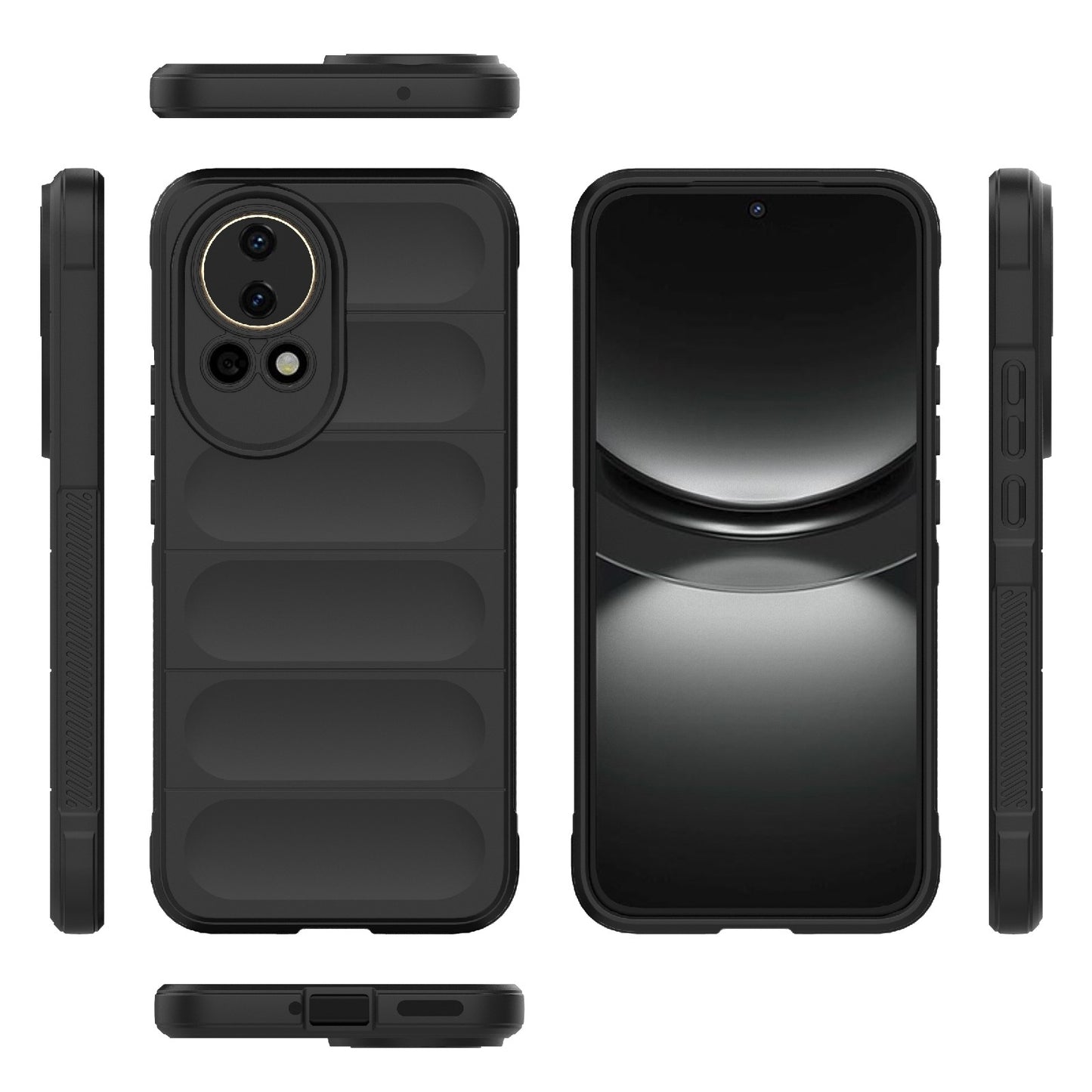 Huawei Nova 12 5G Magic Shield TPU + Flannel Phone Case: Durable, Non-toxic, Easy Access, Stylish Design